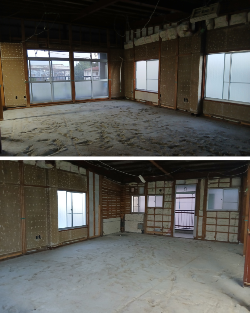 郡山市 事務所 内装解体 施工事例 ビフォーアフター